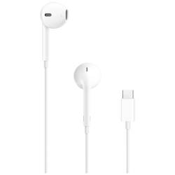 Apple EarPods (USB-C) poškozený/chybějící obal EarPods kabelová stereo bílá odolné vůči potu, voděodolná, regulace hlasitosti Hi-Fi