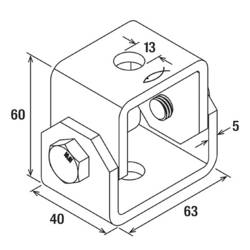 Fischer Universalgelenk FUH 13 univerzální úhelník pozinkovaná ocel 543065 6 ks