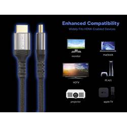 SpeaKa Professional HDMI kabel Zástrčka HDMI-A 3.00 m černá SP-13125612 4K UHD HDMI kabel