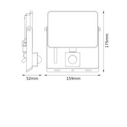 OSRAM HOMELIGHTING FLOODLIGHT LUX SENSOR 30W 830 BLACK 4099854489686 LED reflektor 30.00 W Barvy světla (LED svítidlo): teplá bílá