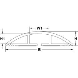 TRU COMPONENTS kabelový můstek 1592928 bílá Kanálů: 1 1830 mm Množství: 1 ks