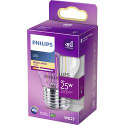 Philips LED 76329900 LED Energetická třída (EEK2021) F (A - G) E27 kapkový tvar 2 W = 25 W teplá bílá (Ø x d) 4.5 cm x 7.8 cm 1 ks