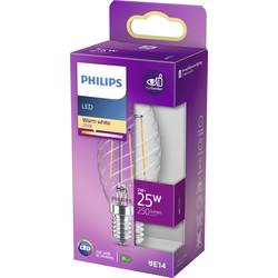 Philips LED 76235300 LED Energetická třída (EEK2021) E (A - G) E14 svíčkový tvar 2 W = 25 W teplá bílá (Ø x v) 3.5 cm x 9.7 cm vlákno 1 ks