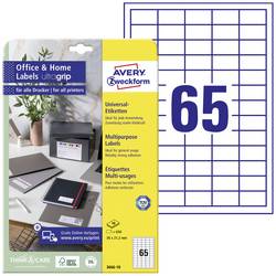 Avery-Zweckform 3666-10 univerzální etikety 38 x 21.2 mm papír bílá 650 ks trvalé inkoustová tiskárna, laserová tiskárna, barevná laserová tiskárna, kopírka,