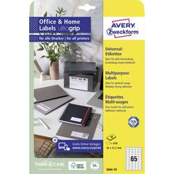 Avery-Zweckform 3666-10 univerzální etikety 38 x 21.2 mm papír bílá 650 ks trvalé inkoustová tiskárna, laserová tiskárna, barevná laserová tiskárna, kopírka,