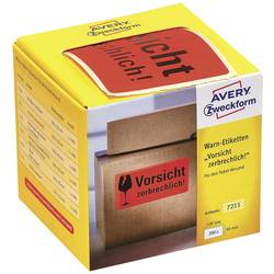 Avery-Zweckform 7211 Výstražné etikety 100 x 50 mm papír neonová červená 200 ks trvalé