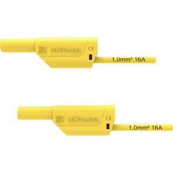 Schützinger VSFK 8500 / 1 / 200 / GE bezpečnostní měřicí kabely 4 mm zástrčka 4 mm zástrčka 200.00 cm žlutá 1 ks