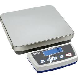 Kern DE15K02D plošinová váha DE 15K0.2D Max. váživost 15 kg Rozlišení 0.2 g, 0.5 g přes napájecí zdroj do zásuvky stříbrná