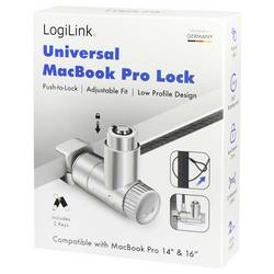 LogiLink kabelový zámek pro notebooky, kódový zámek s klíčem vč. 2 klíčů NBS015
