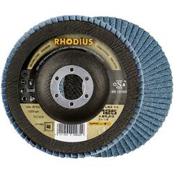 Rhodius 210481 LSZ F3 vějířovitý brusný kotouč Průměr 115 mm Ø otvoru 22.23 mm Zrnitost 80 nerezová ocel 1 ks