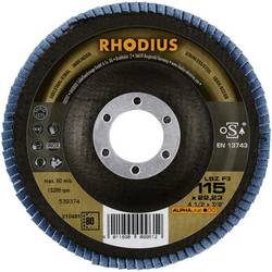 Rhodius 210481 LSZ F3 vějířovitý brusný kotouč Průměr 115 mm Ø otvoru 22.23 mm Zrnitost 80 nerezová ocel 1 ks