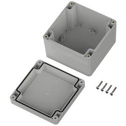 TRU COMPONENTS TC-10860536 univerzální pouzdro 104.80 x 104.80 x 74.70 polykarbonát světle šedá 1 ks