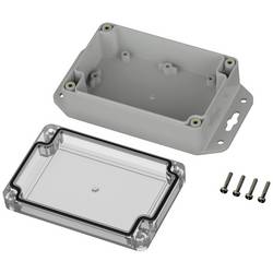 TRU COMPONENTS TC-10860568 Přírubové pouzdro 120 x 80 x 45.20 polykarbonát světle šedá 1 ks