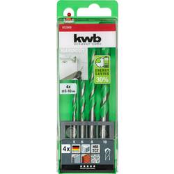 kwb 052800 40CR-ocel vrták do žuly 4dílná 5 mm, 6 mm, 8 mm, 10 mm válcová stopka 1 sada