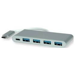 Roline 14.02.5061 USB Hub 5 portů USB 3.2 (Gen 1x1) USB 3.2 Gen1 5 GBit/s stříbrná 14.02.5061
