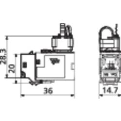 Metz Connect 130B23-E RJ45 vestavný modul Keystone CAT 6A 1 ks