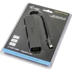 i-tec i-Tec USB-C Slim HUB 3-Port mit Gigabit Ethernet Adapter síťový adaptér 10 / 100 / 1000 MBit/s USB-C®