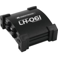 Omnitronic LH-061 PRO Pasivní 2kanálový DI box/rozdělovač Pasivní 2kanálový DI box/rozdělovač