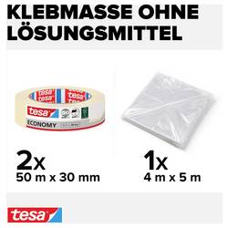 tesa Economy 55421-00000-05 malířská krycí páska tesa® bílá (d x š) 50 m x 30 mm 1 sada