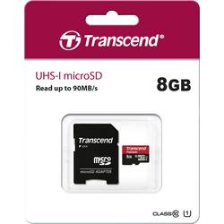 Transcend Premium paměťová karta microSDHC Industrial 8 GB Class 10, UHS-I vč. SD adaptéru