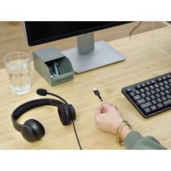 Trust Ayda Headset otevřená (On Ear) kabelová stereo černá Potlačení hluku headset, regulace hlasitosti, Vypnutí zvuku mikrofonu Počítače