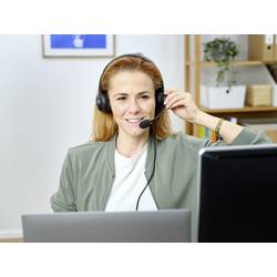 Trust Ayda Headset otevřená (On Ear) kabelová stereo černá Potlačení hluku headset, regulace hlasitosti, Vypnutí zvuku mikrofonu Počítače