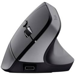 Trust Bayo+ optická ergonomická myš, přenos Bluetooth®, 6 tlačítko, 800 dpi, 1200 dpi, 1600 dpi, 2400 dpi, černá