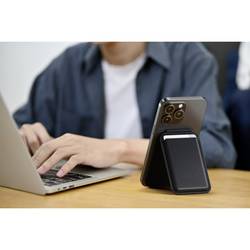 Satechi Magnetic Wallet Stand Leder Case Apple iPhone (MagSafe) černá ST-VLWK
