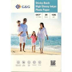 G&G 135GSM-5X7-20 fotografický papír (samolepící) 135 g/m² 20 ks