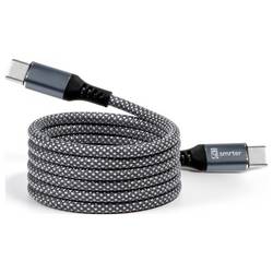 Smrter Nabíjecí kabel USB USB-C ® zástrčka 1 m antracitová MAGNETO_C2C_AT_R