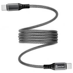 Smrter Nabíjecí kabel USB USB-C ® zástrčka 1 m antracitová MAGNETO_C2C_AT_R