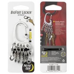 NITE Ize karabina na klíče KLKBF-11-R6 BigFoot Locker KeyRack nerezová ocel 1 ks