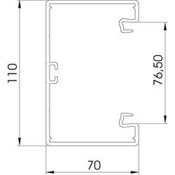 OBO Bettermann 6274300 instalační lišta (d x š) 2000 mm x 110 mm 1 ks čistě bílá