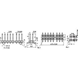 Fischer Elektronik pinová lišta (standardní) Počet řádků: 2 Počet kontaktů v řadě: 20 10059310 1 ks
