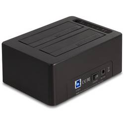 Delock 64187 USB B, SATA 6 Gb/s, DC zásuvka 3,5 mm dokovací stanice pro pevný disk s funkcí klonování, s funkcí mazání