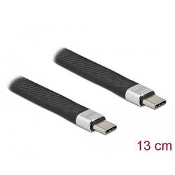 Delock Kabel USB-C USB-C ® zástrčka, USB-C ® zástrčka 0.13 m černá 86939
