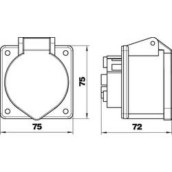OBO Bettermann CEE-16A 6109874 CEE zásuvka, 16 A, 400 V, 1 ks