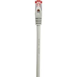 Renkforce RF-4724288 RJ45 síťové kabely, propojovací kabely CAT 6 1.00 m šedá s ochranou, pozlacené kontakty, samozhášecí 1 ks