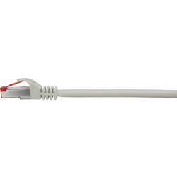 Renkforce RF-4724288 RJ45 síťové kabely, propojovací kabely CAT 6 1.00 m šedá s ochranou, pozlacené kontakty, samozhášecí 1 ks