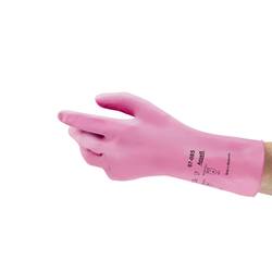 Ansell 87085065 AlphaTec® bavlněný velur rukavice pro manipulaci s chemikáliemi Velikost rukavic: 7 EN 388:2016, EN 420-2003, EN 374-5, EN 388-2003, EN