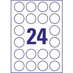 Avery-Zweckform L7780-25 Fóliové etikety Ø 40 mm poylesterová fólie transparentní 600 ks trvalé barevná laserová tiskárna, laserová tiskárna, ruční popis