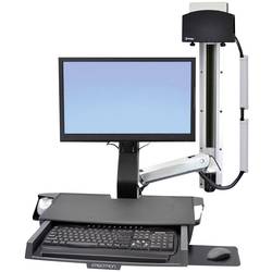 Ergotron držák na zeď pro monitor StyleView Sit-Stand Combo 1 Displej: (s) 25,4 cm (10) - 61 cm (24) hliník (leštěný) nastavitelná výška, odkládací místo na