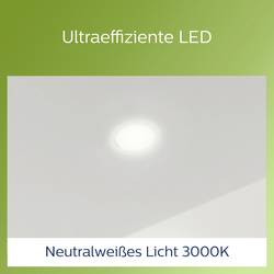 Philips 8720169308121 Diamond vestavné svítidlo, LED, 2.2 W, bílá