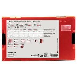 Fischer 561472 FIXtainer DuoPower / DuoSeal + S Box s výběrem hmoždinek 210 díly