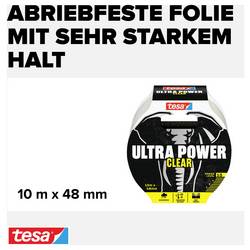 tesa ULTRA POWER CLEAR 56496-00000-00 instalatérská izolační páska transparentní (d x š) 10 m x 48 mm 1 ks