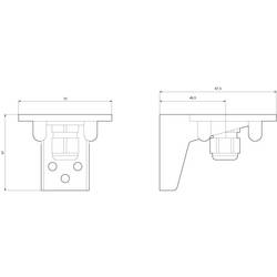Siemens 8WD4408-0CC upevňovací úhelník pro signalizační systém