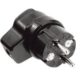 Kalthoff 919171 úhlová zástrčka SchuKo guma 250 V černá IP44