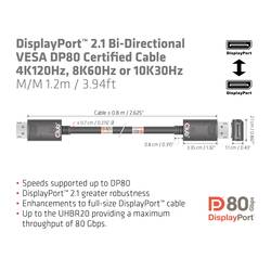 club3D DisplayPort kabel Konektor DisplayPort 1.20 m černá CAC-1091 Kabel DisplayPort