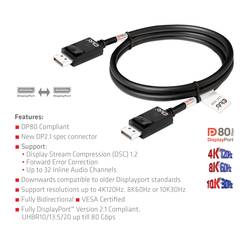 club3D DisplayPort kabel Konektor DisplayPort 1.20 m černá CAC-1091 Kabel DisplayPort