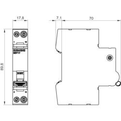 Siemens 5SY17022 5SY1702-2 jistič lze zaplombovat 72 V/DC 2 A 1 ks
